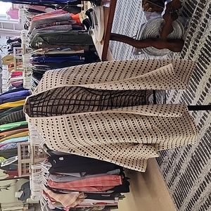 MarlaWynne Cream Black Knit Drama Topper XL